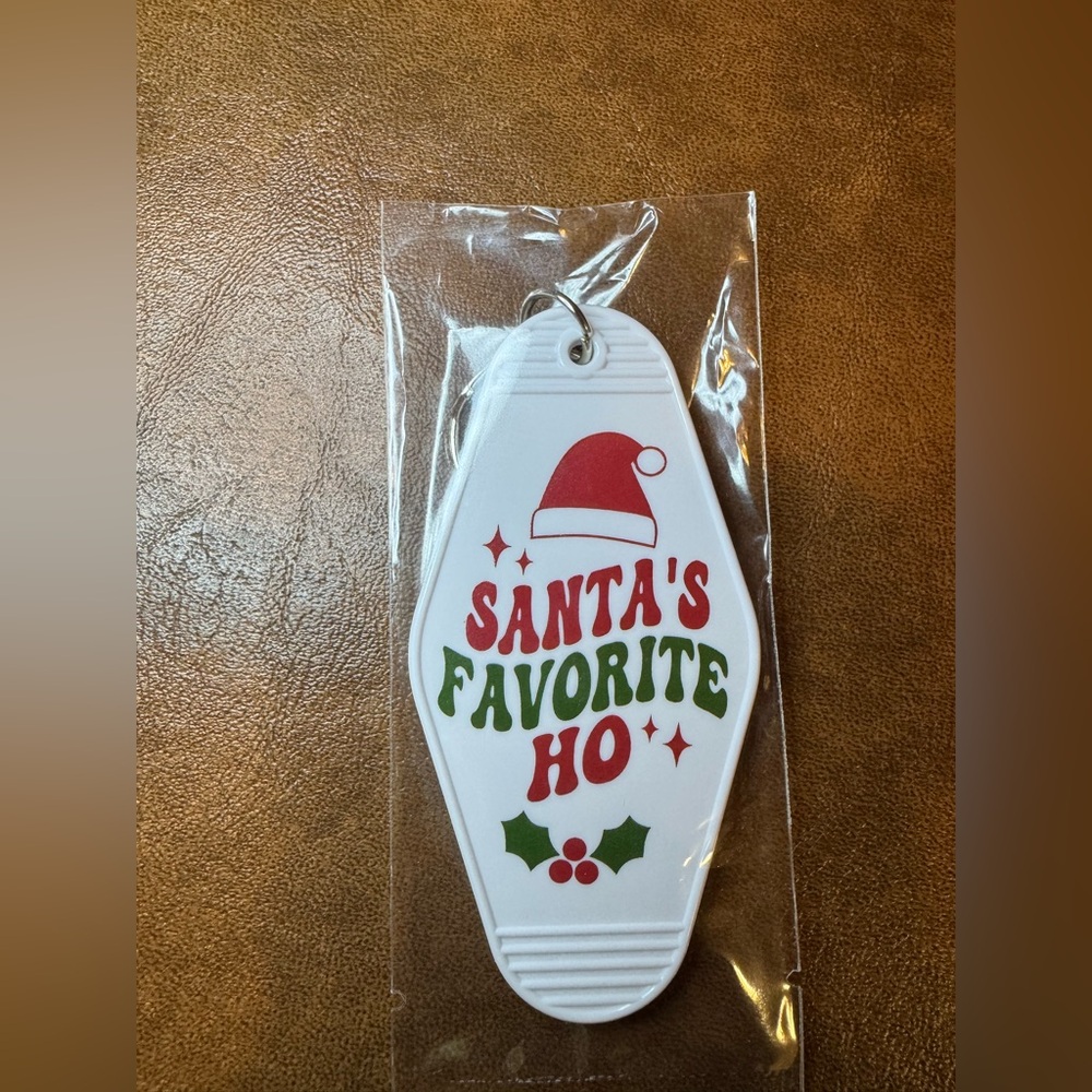 Brand New Santa's Favorite Ho Keychain